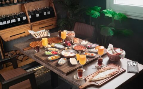 turkish dishes on a table