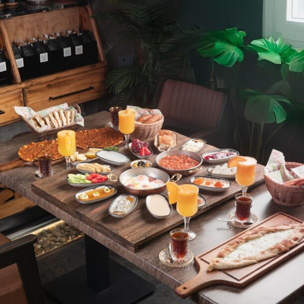 turkish dishes on a table